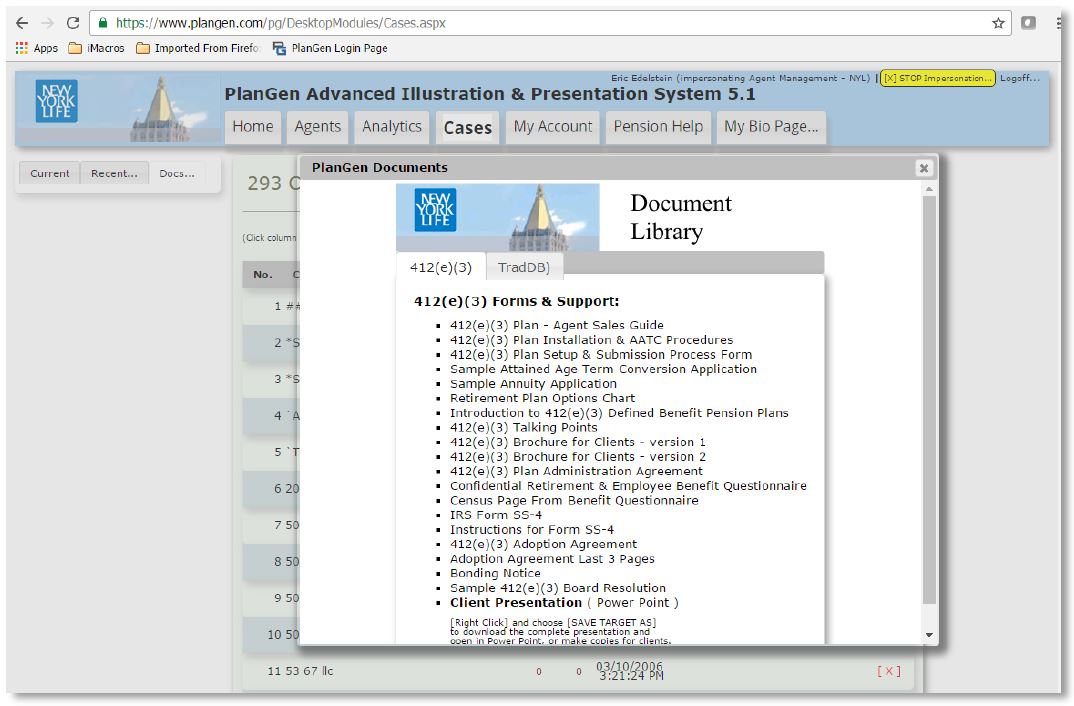 Custom form and document libraries from PlanGen